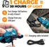 Foxelli USB-C Rechargeable LED Headlamp - Super Bright Lightweight Head Lamp for Running, Camping, Hiking