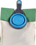 Dexas Pets Collapsible KlipScoop, 1 Cup Capacity Dry Dog Food Scoop and Bag Clip, Pro Blue