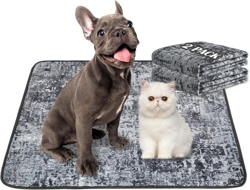 Qeils Washable Pee Pads for Dogs, 2 Pack Reusable 36"x41" Super Absorbent