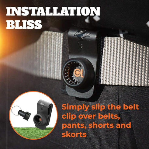 Frogger Golf Magnetic Belt Latch-It Accessory Attachment System, Secure Quick Golf Gear Access
