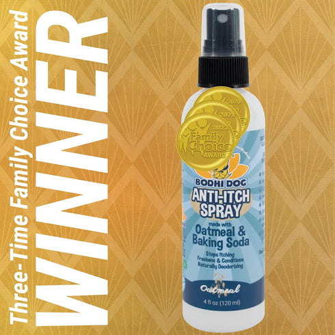 Bodhi Dog Itch Relief Spray, Natural Relief for Dry, Itchy, Allergic Skin, Safe for Dogs & Cats, Soothing Oatmeal