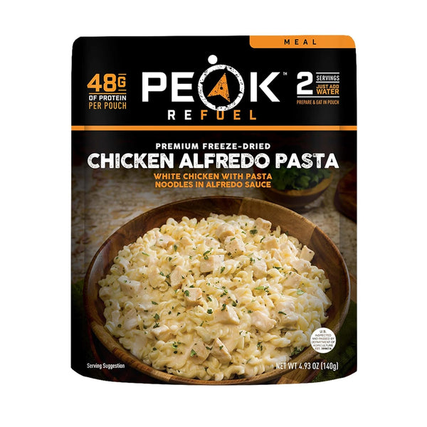 Peak Refuel Chicken Alfredo Pasta | Premium Freeze Dried Camping Food |