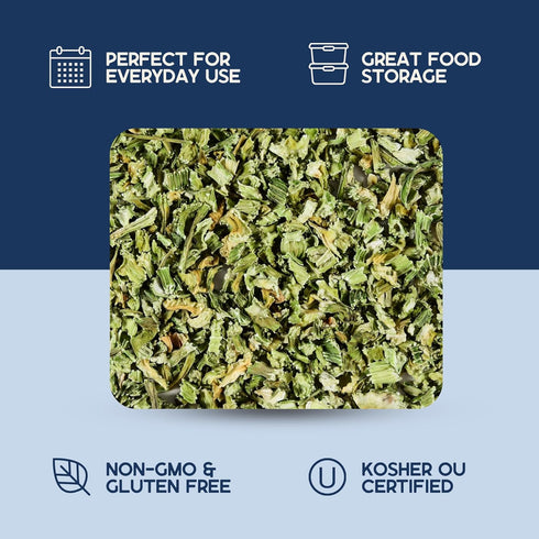 (8 oz, Harmony House Dehydrated Celery, Crosscut Dried Vegetables For Cooking, Camping, Emergency Supply and More Jar)
