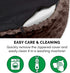 Furhaven Dog Bed for Large/Medium Dogs, Removable Washable Cover & Pillow Cushion Insert, Ultra Plush, Chocolate