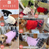 KYEESE Grey 3L Dog Sweater, Thick Knitwear Turtleneck Pet Sweater Dress with Bowtie for Medium Dogs