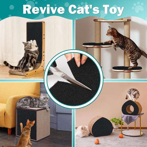 23.6x15.8 Scratching,Trimmable ENONCI Couch Wall Corner Protection for Indoor Cats,Anti Scratch Furniture Protector