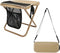 AZSRKRBM Portable Folding Stool with Pocket, Compact Camping Chair Heavy Duty Supports 260lbs,