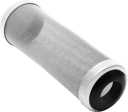 Stainless Steel Aquarium Filter Intake Cover, 12mm Metal Fish Tank Strainer, Mesh Tube Filter Net for Aquarium Inlet