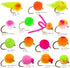 Outdoor Planet 24/36/50/66 Set, Premium Hand Tied Fly Fishing Flies Assortment | Waterproof Fly Boxes | Dry, Wet