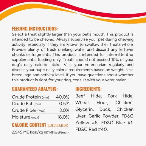 12 Good'n'Fun Triple Flavored Rawhide Kabobs for Dogs, Beef, ounces