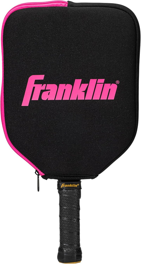 Franklin Sports Pickleball Paddle Cover, Protective Padded Case with Fence Hook, Universal Size