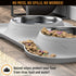 Active Pets Dog Bowl Set, Stainless Steel No Spill Mess-Proof Food & Water Dog Food Bowls with Skid Resistant Silicone Mat, Dog Bowls Small Size Dog, Medium, & Large, Pet Puppy Bowls & Dog Dishes