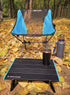 ROCK CLOUD Lightweight Folding Beach Table - Portable Camping Table in Black