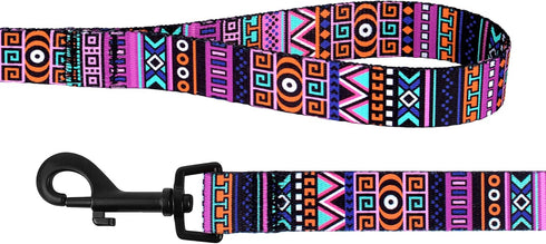 CollarDirect Aztec Dog Leash - Nylon Tribal Pattern Pet Leash for Small Medium Large Dogs, 5 FT Long
