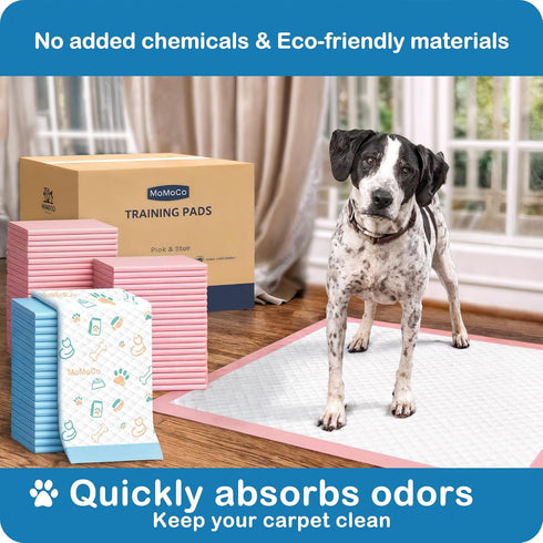200 Count 23"x23" 6-Layer Pack (100 100 Dog Training Pads - Leak-Proof Puppy Pee Pads, Super Absorbent Potty Pads