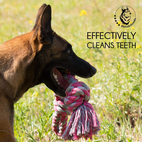 Durable Dog Toys - Rope Chew Toys for Large Breed, Tug of War Dog Toy, Washable Cotton Rope for Small Breed Puppies