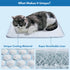 Dog Cooling Mat, Cat Cooling Mat, Ultra Breathable Machine Washable Cooling Pad for Dogs, 18x14 Inches Small
