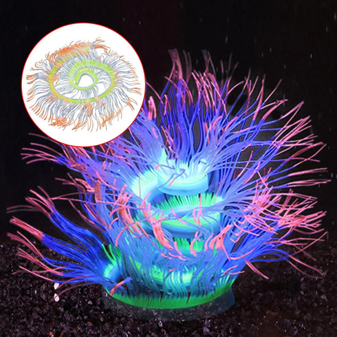 NIHUIFA Fishtank Artificial Plant Landscape Fish Tanks Decorations for Aquariums Terrarium Shrimp Fluorescence