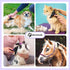 MIU COLOR Long Hair Pet Grooming Brush, Deshedding Tool for Medium and Large Dogs & Cats, Reduces Shedding by 95%
