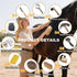 Uross 15PCS Set Horse Grooming Kit - Horse Brush with Organizer Tote Bag Care Cleaning Kit with Brush & Comb