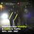 Rechargeable LED Reflective Lighted Vest for Walking in The Dark, Night Dog Walking Gear