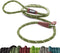 Friends Forever Extremely Durable Dog Rope Leash, Premium Quality Training Slip Lead, Reflective, 6 Feet, Olive