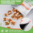 MON2SUN 10.58oz Dog Treats, Mini Chicken Wrapped Biscuits with Added Vitamins, Healthy Training Snacks for Small Medium
