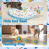 28" Brylex Interactive Cat Toys, Motion-Activated Rolling Ball with Play Mat, Automatic Hide-and-Seek Game, Fast & Slow
