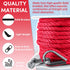 Premium Anchor Rope 50ft x 3/8 inch, Solid Braid MFP Marine Rope, Boat Anchor Line with Thimble & Shackle