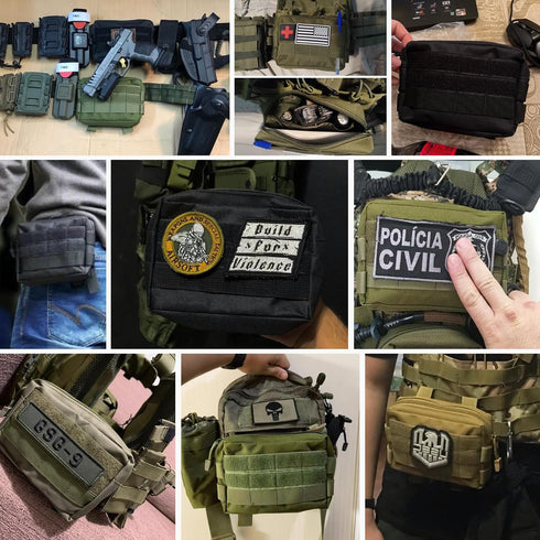 TRIWONDER Tactical Molle Cigarette Pouch - Small Military Bag for EDC Utility, Battery, and Card Holder
