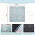 2 Pack (36"x36") Lahome Washable Reusable Pee Pads for Dogs - Blue Botanical Floral Puppy Pads, Super Absorbent