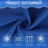 120 Pack 40"x12" (BU-60) QBrand Cooling Towels, Ice Breathable Chilly Sweat Rag Microfiber Workout Rags for Gym Towels