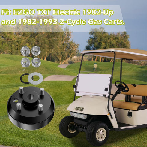 Golf Cart Brake Drum Hub Assembly, Suitable for EZGO TXT Electric Vehicles, OEM#19186-G1