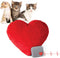 K&H Pet Products Mother's Heartbeat Plush Kitten Calming Toy, 6 Inch Heart Pillow for Red Kittens