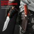 Omesio Fixed Blade Knife with Sheath, M390 Steel Survival Knife, Fulltang 60±1 HRC EDC Hunting Knives, Wood Handle