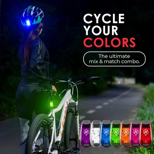 LED Safety Light (2 Pack) + Free Bonuses | Clip On Strobe/Running Lights for Runners, Dogs, Bike, Walking