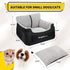 BurgeonNest Dog Car Seat for Small Dogs, Fully Detachable, Washable, Soft Booster Seats with Storage Pockets