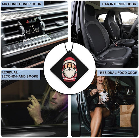 Generic Christmas Russian Nesting Dolls Car Air Freshener Hanging Aromatherapy Tablets for Car Accessories Rhombus