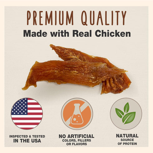 (28 oz.) Cadet Gourmet Chicken Breast Dog Treats - Healthy & Natural Chicken Dog Training Treats for Small & Large Dogs