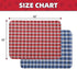 2 Pack 36"x 48" KOOLTAIL Reusable Puppy Pads, Washable Pee Pads for Dogs-Waterproof Non-Slip Plaid Puppy Training Pads