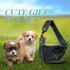Dog Sling Carrier for Small Dogs and Cats, Breathable Mesh Hand-Free Bag for Traveling and Hiking (Medium, Black)