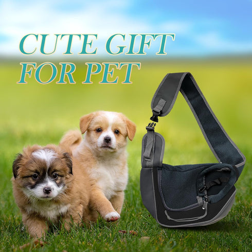 Backpack Pack Dog Sling Carrier for Pooch Doggy Yorkie Chihuahua Baby, Travel Front Chest Body Holder to Wear, Large