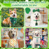 108 Set Reginary Pcs St. Patrick's Day Dog Bandanas Bulk with Neck Ties Washable Adjustable St. Patrick's Day Dog