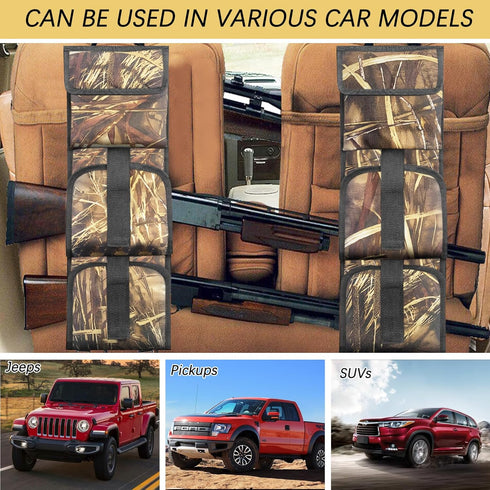 Car Concealed Seat Back Gun Rack, Universal Shooting Accessories for Hunting Gear, Fit for Vehicles