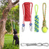 Spring Pole Dog Rope Toy - 16.8 ft Rope & Spring Pole Kit with 2 Chew Rope Toys for Medium Large Dogs