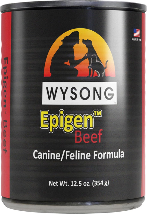 Wysong Epigen Beef Canine/Feline Canned Formula Food, Twelve 12.5 Ounce Cans