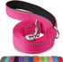 Joytale Double-Sided Reflective Dog Leash, 6 FT/5 FT/4 FT, Hotpink, Padded Handle for Small & Medium Dogs Walking