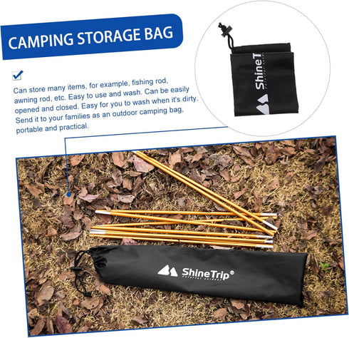 Toddmomy Hiking Gear Storage Tote, Camping Backpack Storage Bag Pouch for Hiking Poles, Travel Case