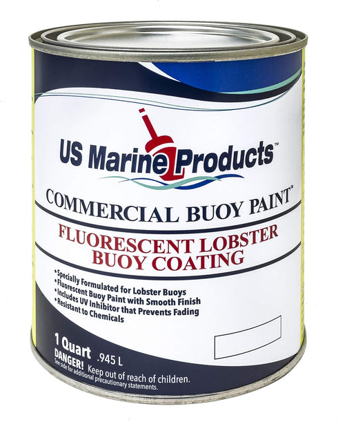 US Marine Products LLC Fluorescent Lobster Buoy Paint Saturn Yellow Quart