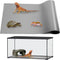 Bearded Dragon Tank Accessories, Reptile Mat for Leopard Gecko, Non-Adhesive Substrate Liner (18"x36" Grey)